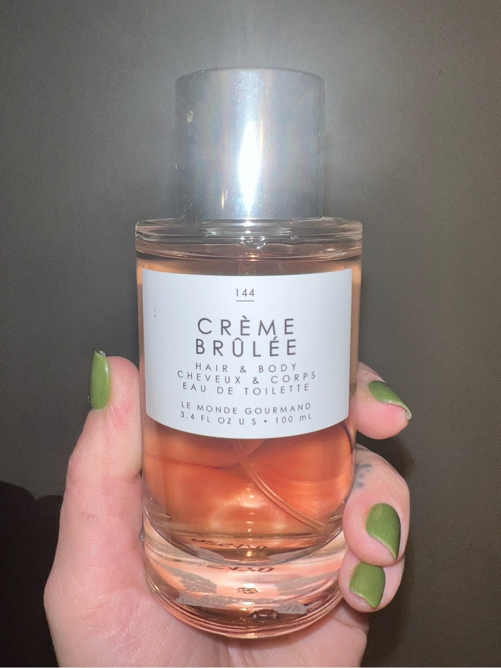 Creme Brulee Hair & Body Mist Spray le monde gourmand 3.4oz